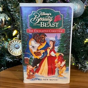 VINTAGE Disney VHS Beauty and the Beast: The Enchanted Christmas 90s UNTESTED